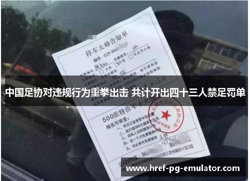 中国足协对违规行为重拳出击 共计开出四十三人禁足罚单